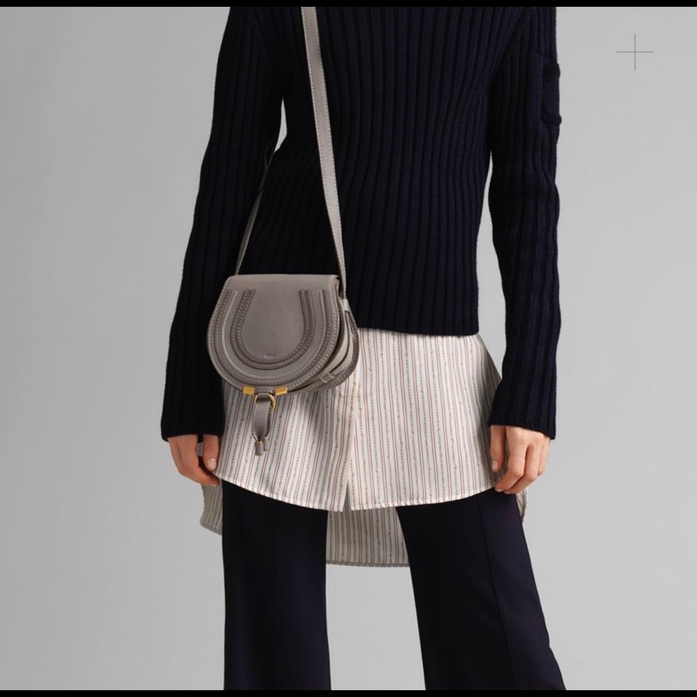 Chloe Mini Marcie Bag - Gray - Picture 4 of 8